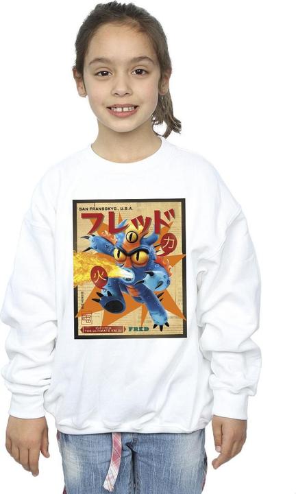 Image du produit Disney - Sweat BIG HERO BAYMAX FRED NEWSPAPER - Fille (152, 158)