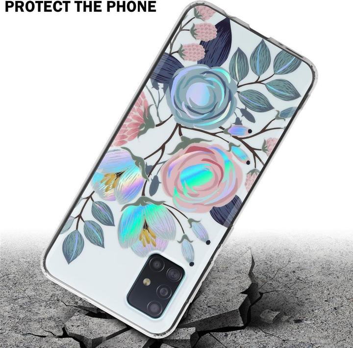 Actual product image Cadorabo IMD TPU Colorful Flowers & Leaves Cover (Samsung Galaxy M40s)