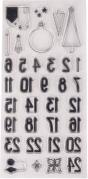 Produktbild Rayher Clear Stamps - Adventskalender Nordic, 1 Bogen