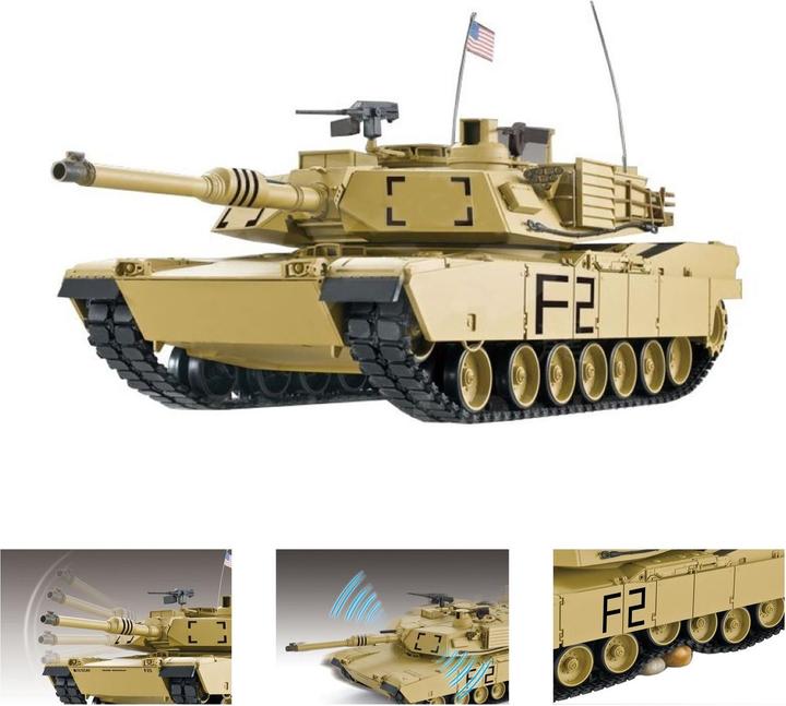 Actual product image Es-toys Heng Long RC Tank M1A2 Abrams (RTR Ready-to-Run)