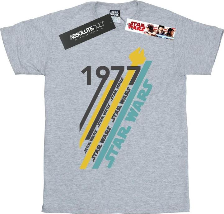 Actual product image Star Wars Mens Retro 77 Stripes T-Shirt (L)