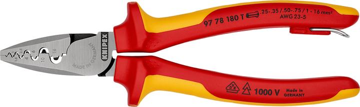 Immagine prodotto Knipex Pinza per serrare terminali a bussola (180 mm)