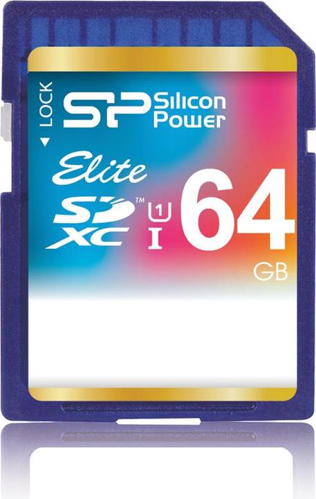 Immagine prodotto Silicon Power Elite UHS-I 64GB SDXC 85/10 MBs SP064GBSDHAU1V10 (64 GB, SDXC, U1, UHS-I)