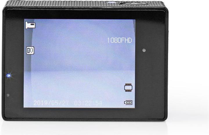 Actual product image Nedis Action Cam| 1080pa30fps| 12 MPixel| Waterproof up to 30.0 m| 90 min| Incl - 12 MP