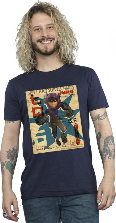 Produktbild Disney Big Hero 6 Baymax Hiro Newspaper TShirt (3XL)
