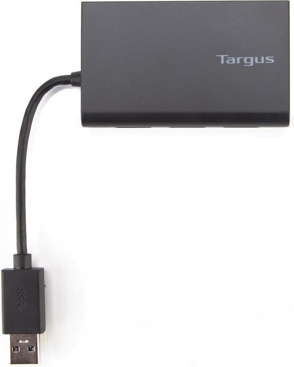Actual product image Targus USB 3.0 hub + Gigabit Ethernet (USB-A, 3 Ports)