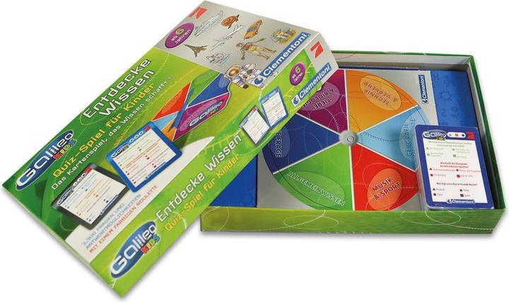 Actual product image Clementoni Galileo: Discover Knowledge quiz game for kids (German)