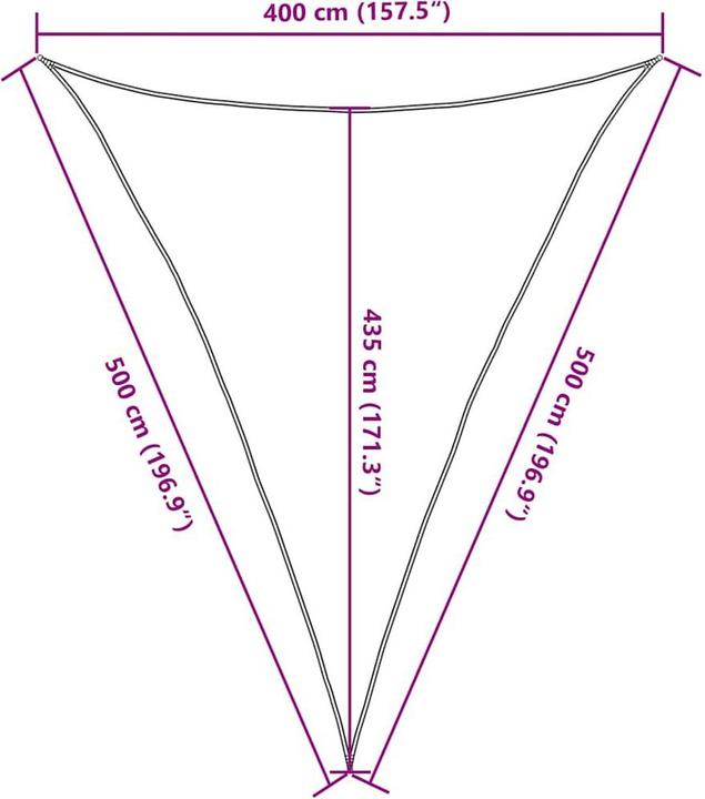 Produktbild VidaXL Sonnensegel (4 x 5 x 5 m)