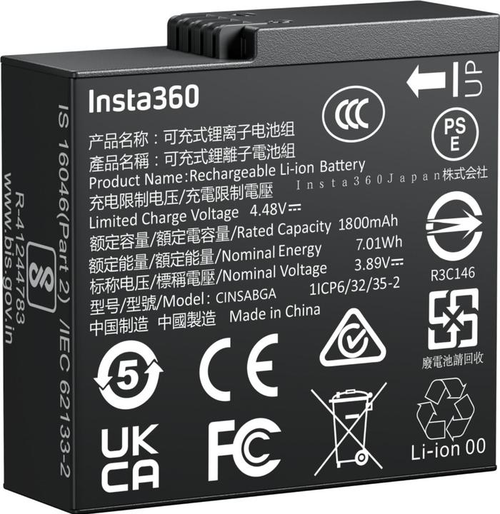 Immagine prodotto Insta360 Batteria (Asso, ACE PRO, Insta360 Ace Pro 2)