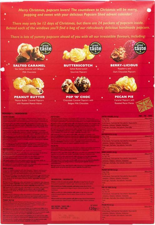 Produktbild Popcorn Shed Adventskalender Gourmet Popcorn