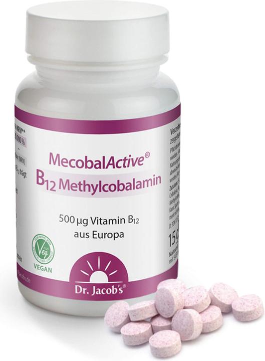 Produktbild Dr. Jacob's B12 Methylcobalamin Tablette (60 Stück, Tabletten, 35 g)