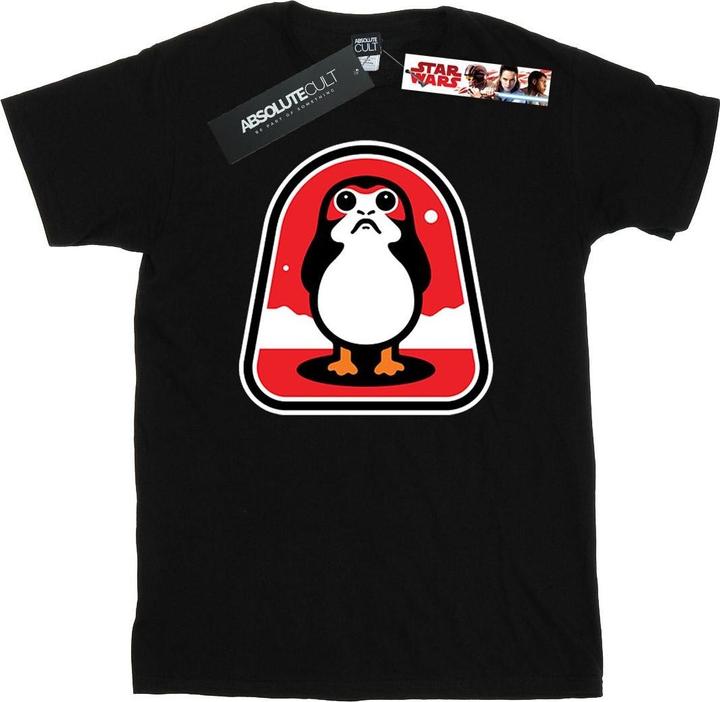 Actual product image Star Wars Mens The Last Jedi Porgs Badge T-Shirt (L)
