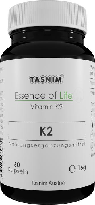 Produktbild Tasnim Vitamin K2 ESL – Menachinon – 60 Kapseln (60 Stück, Kapseln, 16 g)