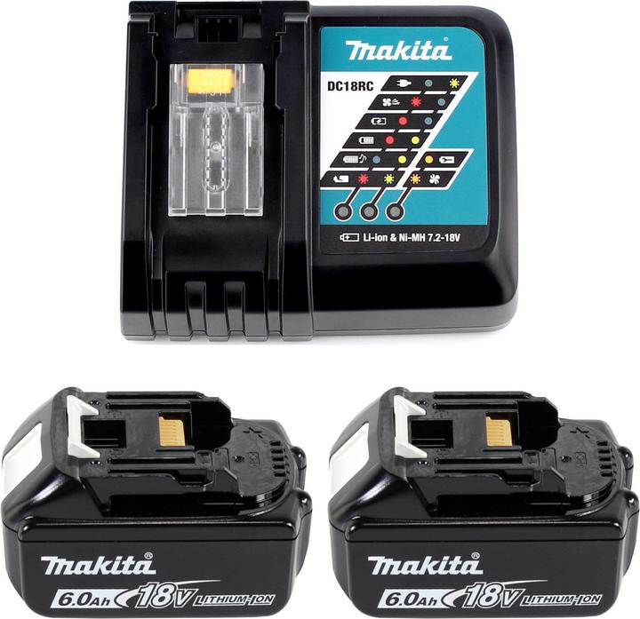Produktbild Makita DTD 156 RGJ Akku Schlagschrauber 18V 155Nm + 2x Akku 6,0Ah + Ladegerät + Makpac (Akkubetrieb)