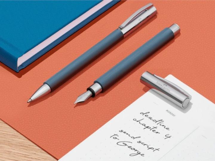 Immagine prodotto Faber-Castell Stilografica Ambition blu M (Blu)