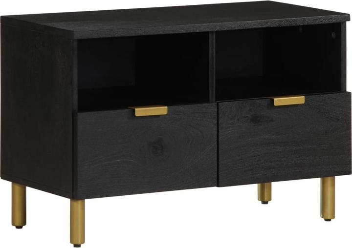 Immagine prodotto VidaXL Mobile TV Mobile TV basso Tavolo TV in legno nero (70 x 33 x 46 cm)