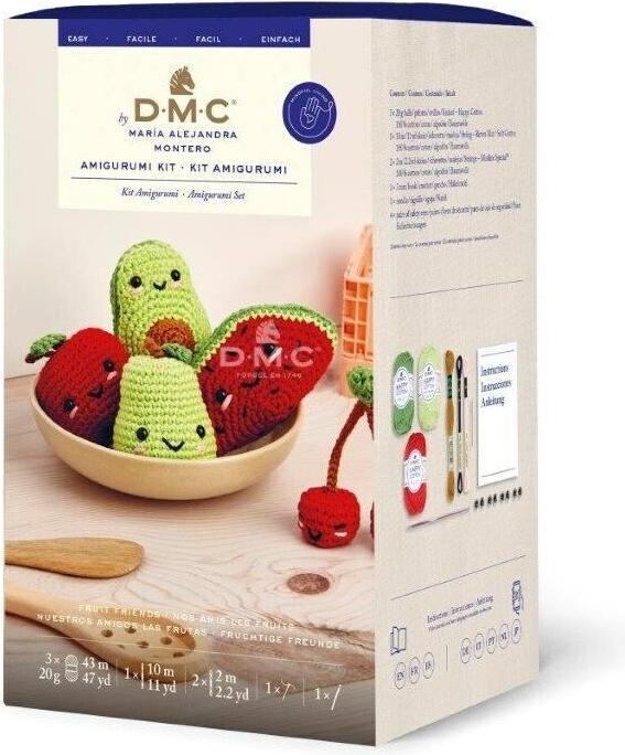 Immagine prodotto DMC Set uncinetto Amigurumi Fruit Friends, motivo: Smiley, set