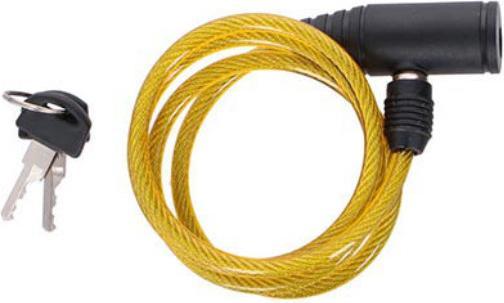 Actual product image Dunlop - Spiral-Fahrradschloss mit Schlüssel 90 cm (Gelb)
