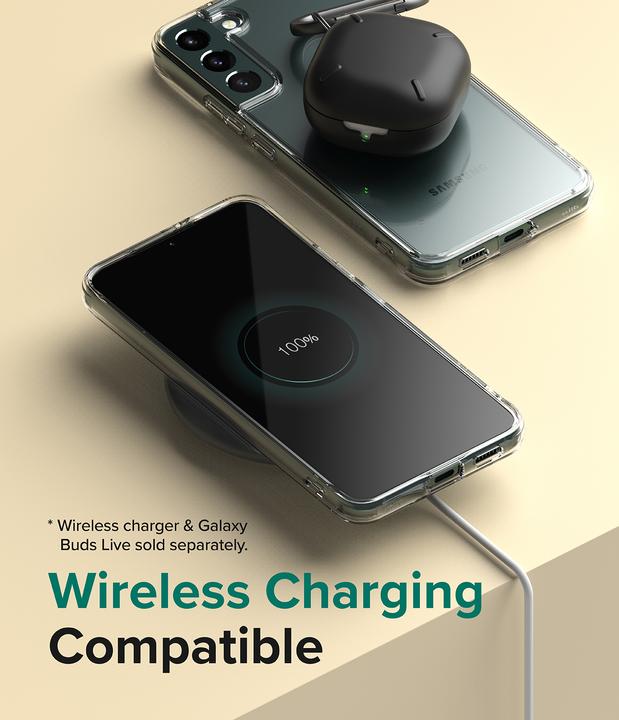 Actual product image Ringke Fusion tpu case with frame for Samsung galaxy s22 + (s22 plus) transparent (Samsung Galaxy S22+)