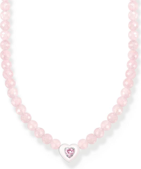 Produktbild Thomas Sabo Choker Herz mit pinken Perlen (925er Silber, Emaille, 34 - 42 cm)