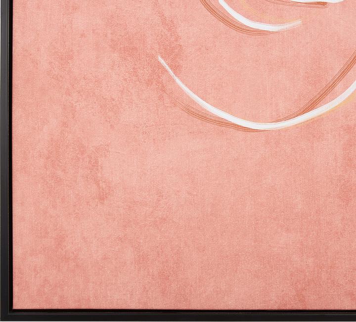 Image du produit Beliani Toile avec motif de visage rose 63 x 93 cm ASTI (63 x 93 cm)