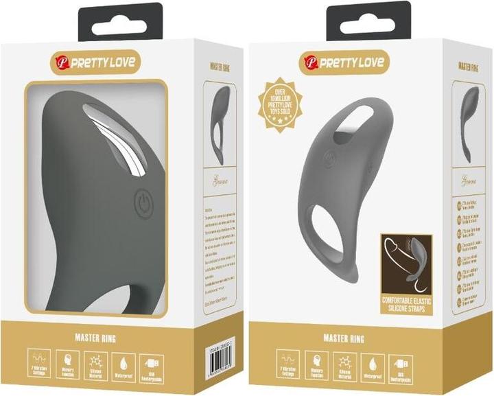 Actual product image Pretty Love - Gemma Vibratorring Mit Memory-Grau