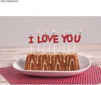 Immagine prodotto Rayher Bastoncini per candele Ti amo rosso, 8 lettere (2 pz.)