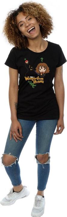 Actual product image Womens/Ladies Hermione Granger Wingardium Leviosa Junior Cotton T-Shirt (L)