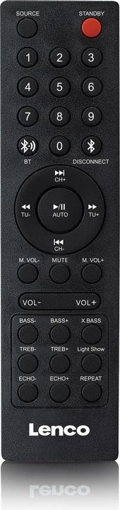 Actual product image Lenco PA-200BK PA System (8 h, Electrical connection, Battery operated)