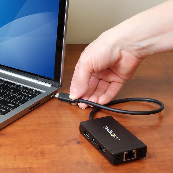 Produktbild StarTech 3-Port USB-C Hub with Gigabit (USB-C, 3 Ports)