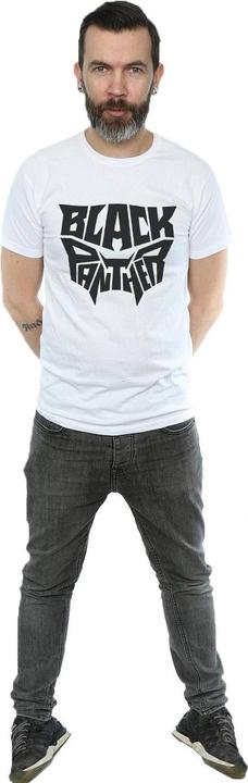 Immagine prodotto Maglietta Black Panther Uomo con emblema con parola (3XL)