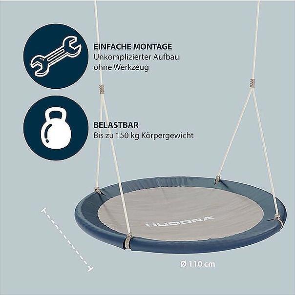 Actual product image Hudora Nest Swing Lounge 90 - Midnight