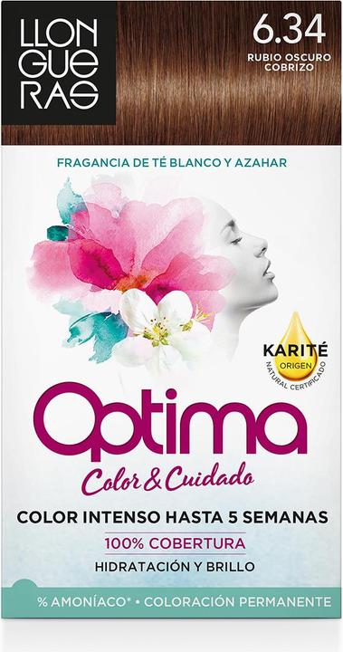 Produktbild Llongueras OPTIMA hair colour #6.34-golden deep blond (6.34)
