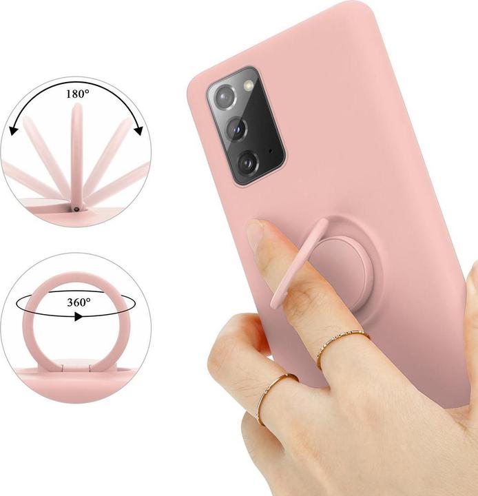 Produktbild Cadorabo TPU Liquid Ring Silicone Case Hülle (Samsung Galaxy Note 20)