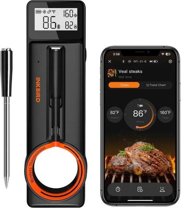 Actual product image Inkbird INT-21-B Drahtloser Grillthermometer