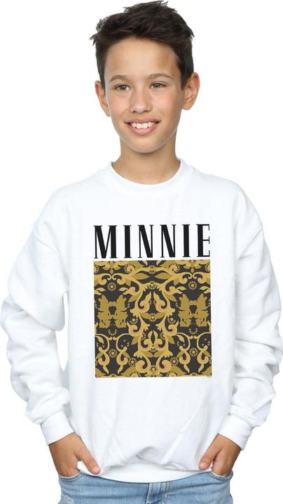 Actual product image Disney Boys Minnie Mouse Baroque Pattern Sweatshirt (140, 146)