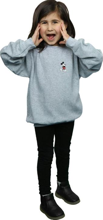 Actual product image Disney Girls Mickey Mouse Kickin Retro Chest Sweatshirt (152, 158)
