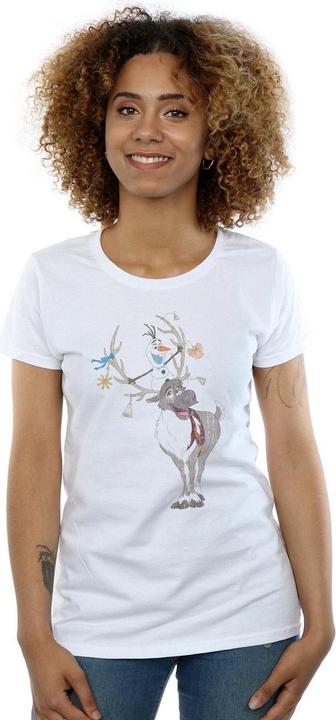 Immagine prodotto Disney Frozen Sven And Olaf Christmas Ornaments Maglietta Donna (M)