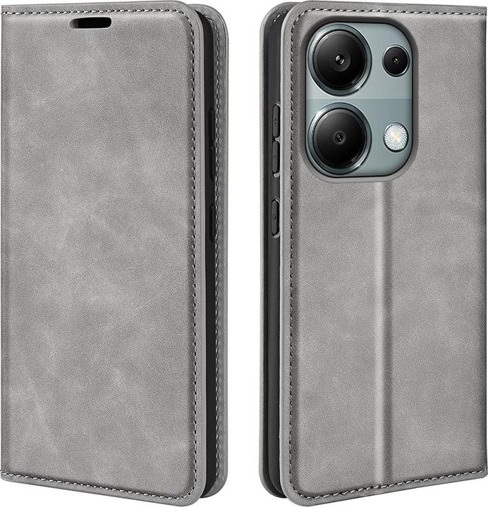 Productafbeelding Cover-Discount Poco M6 Pro / Redmi Note 13 Pro 4G - Stand Case grijs (Xiaomi Redmi Note 13 Pro 4G)