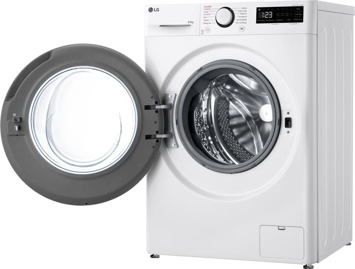 Actual product image LG D2R3S08NSWW Washer-dryer slim 8/5kg AI DD, Class E, 1200 rpm, AI Wash, Steam