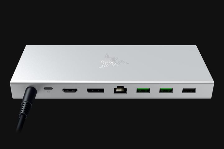 Image du produit Razer NB Acc Dock USB-C 4 Mercury (RC21-02280200-R3EK) (USB-C, 14 Ports)