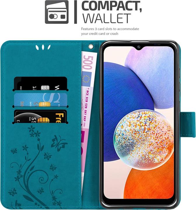 Image du produit Cadorabo Housse pour Samsung Galaxy A14 4G / 5G / M14 avec motif floral (Samsung Galaxy M14, Samsung Galaxy A14)