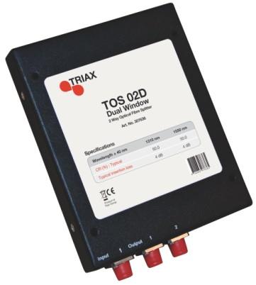Triax TOS 02 D 2fach optischer Verstärke mit FC/PC Anschlüssen (Kabel)