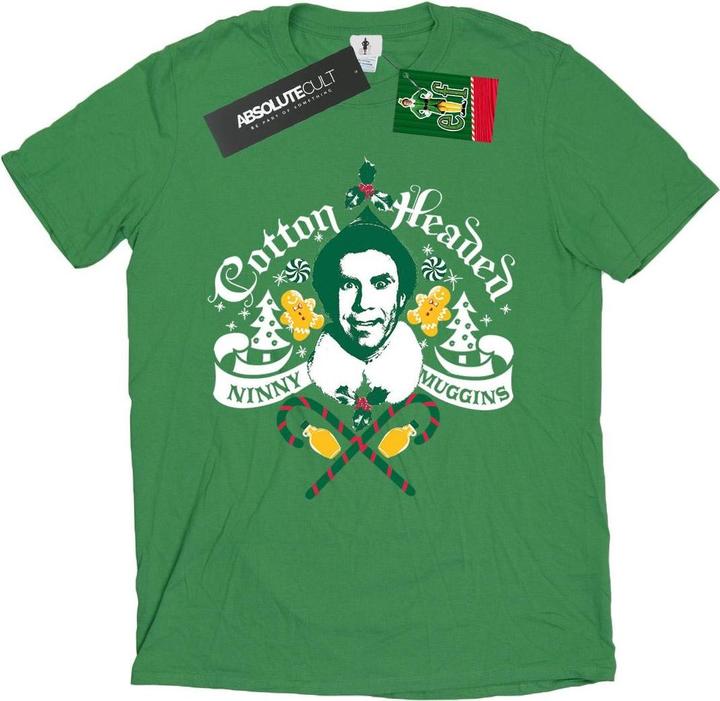 Immagine prodotto Elf Cotton Headed Ninny Muggins Maglietta Uomo (XXL)