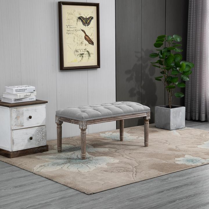 Image du produit Homcom Banc rembourré de style vintage (81 cm)