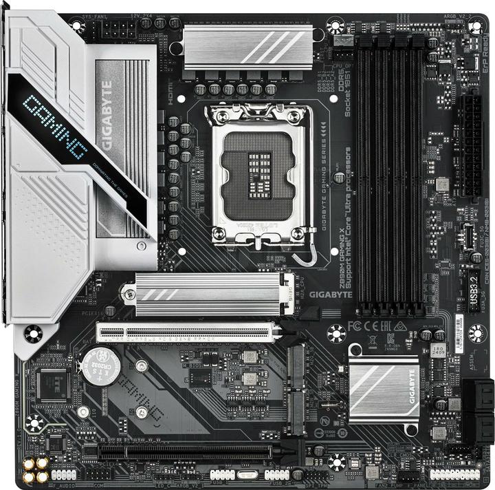 Image du produit Gigabyte Z890M GAMING X (LGA 1851, Intel Z890, mATX)