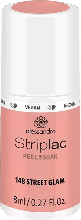 Produktbild Alessandro Striplac Peel or Soak - Street Glam (Peach, Rosa, Abziehbarer Nagellack)