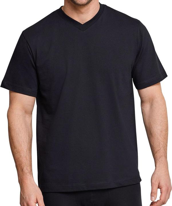 Actual product image Schiesser 2-pack Men's American T- Shirts with V-neck, 100% Cotton (3XL)