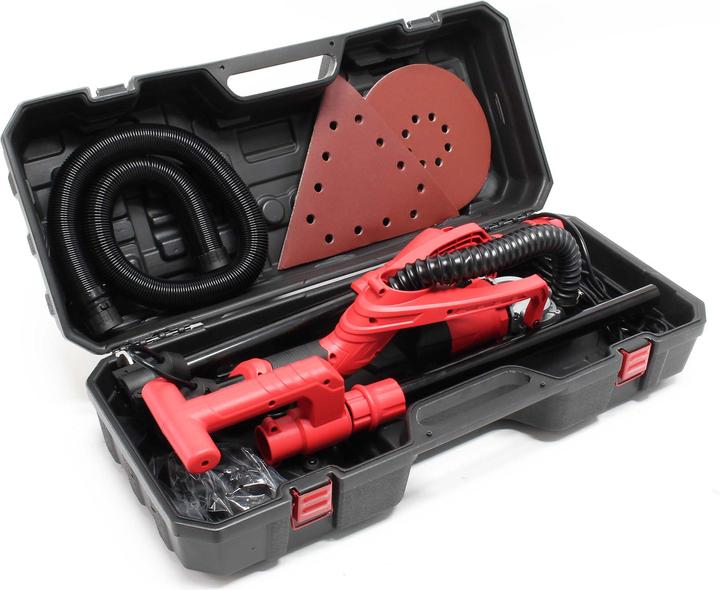 Image du produit Wiltec Ponceuse girafe pour Mur et Plafond 710W 225mm Disque de meulage Plâtre Aspiration (Broyeur à sec, 710 W)
