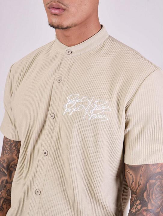 Actual product image Project X Paris Short sleeve shirt with mao collar (M)
